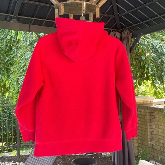 Relisted 2/16 Boys GAP Fleece Full Zip Jacket Small (6-7) Hoodie Red Sweatshirt - Picture 3 of 17